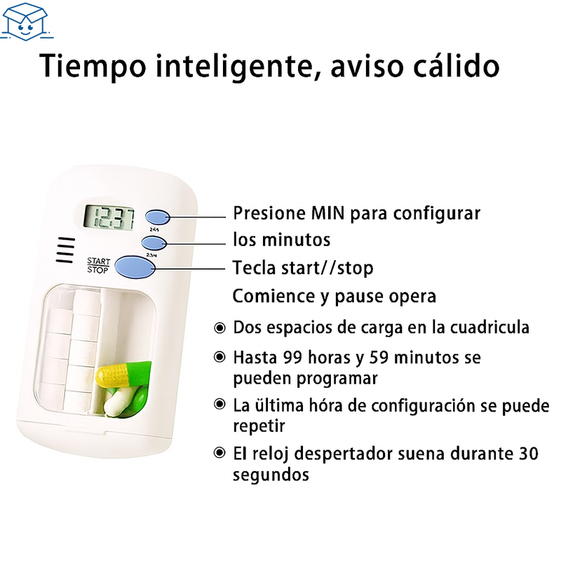 Pastillero con alarma programable